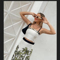 Veronika Maine crop top (ONLY) with black straps