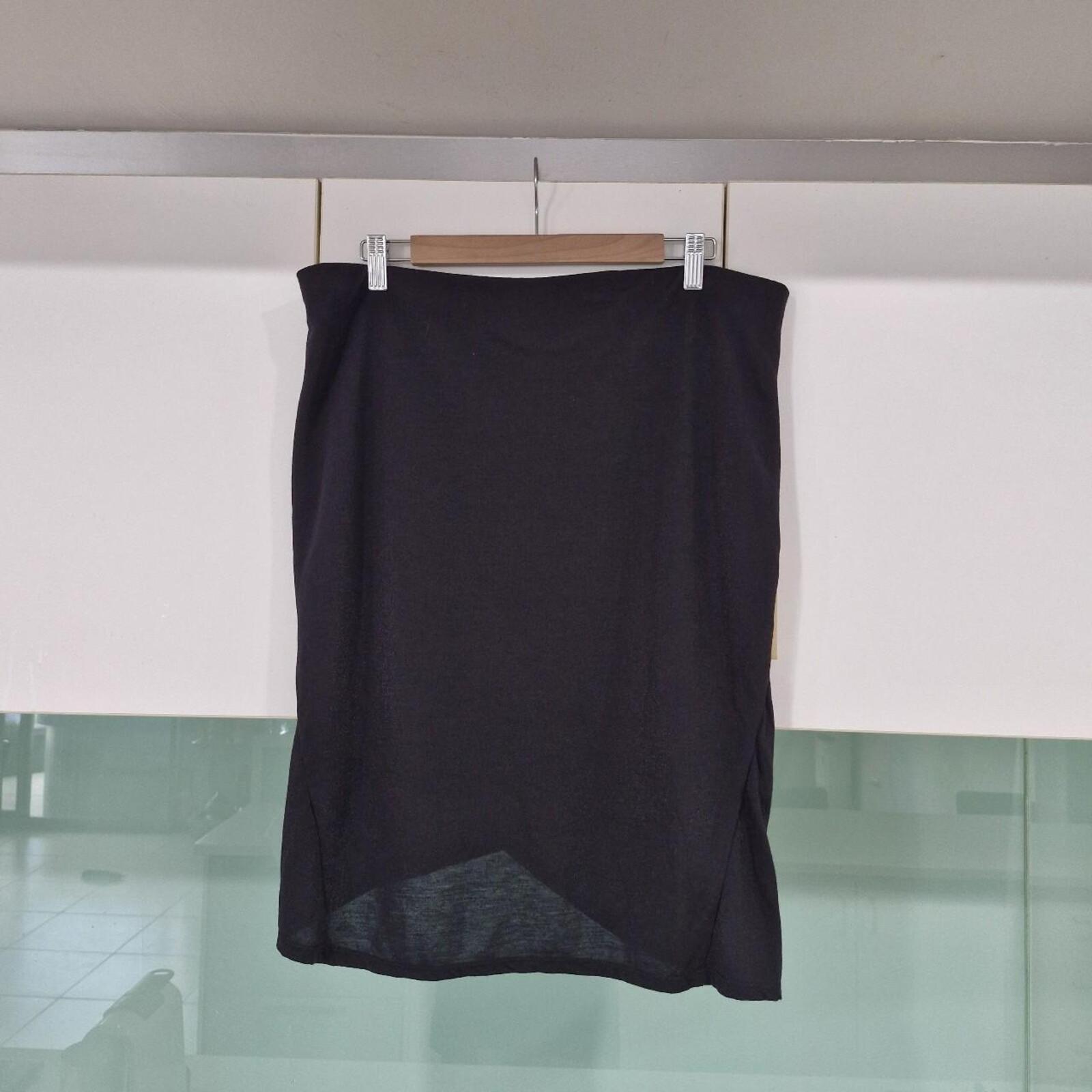 Piper black drape mini skirt