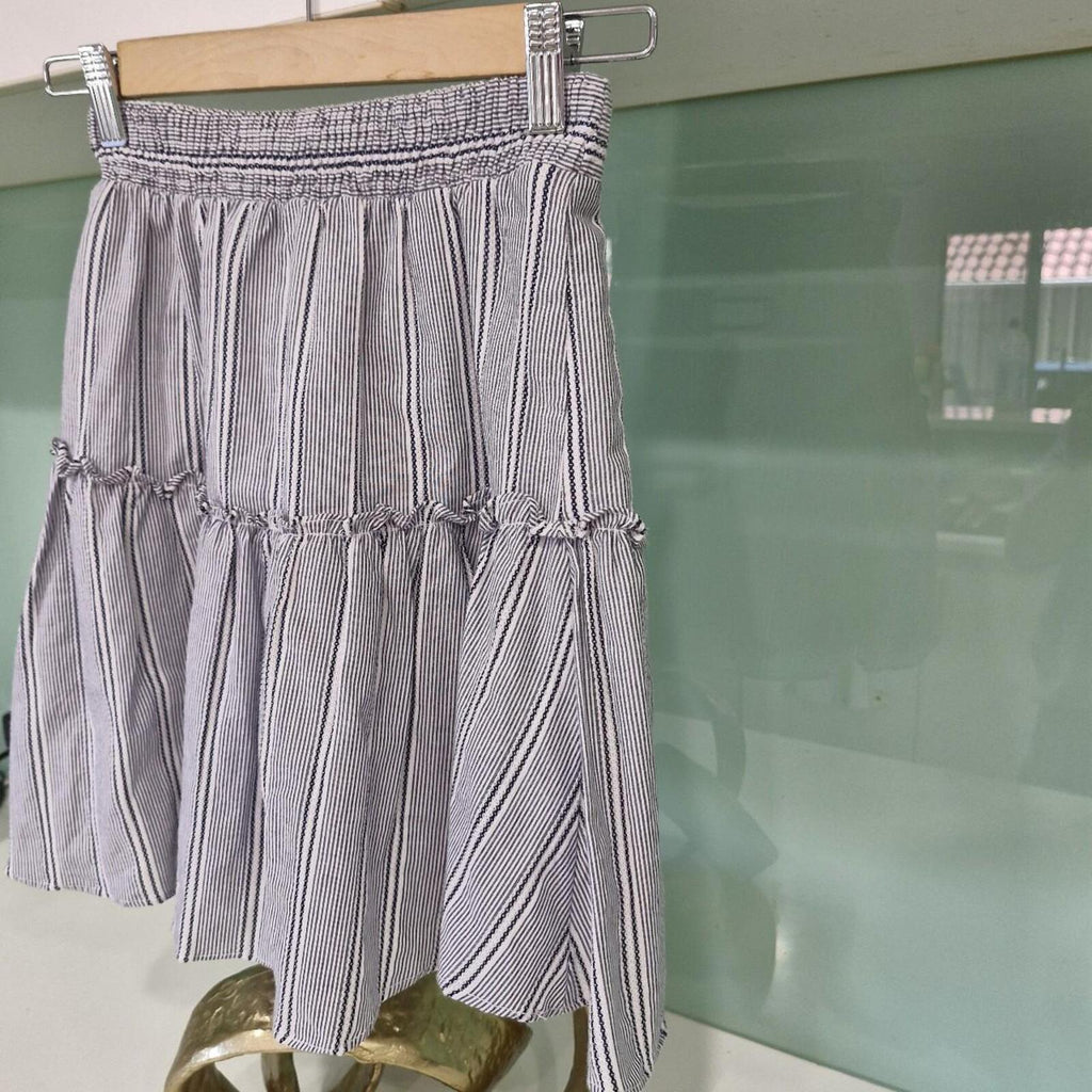 KOOKAÏ blue and white striped mini skirt 8
