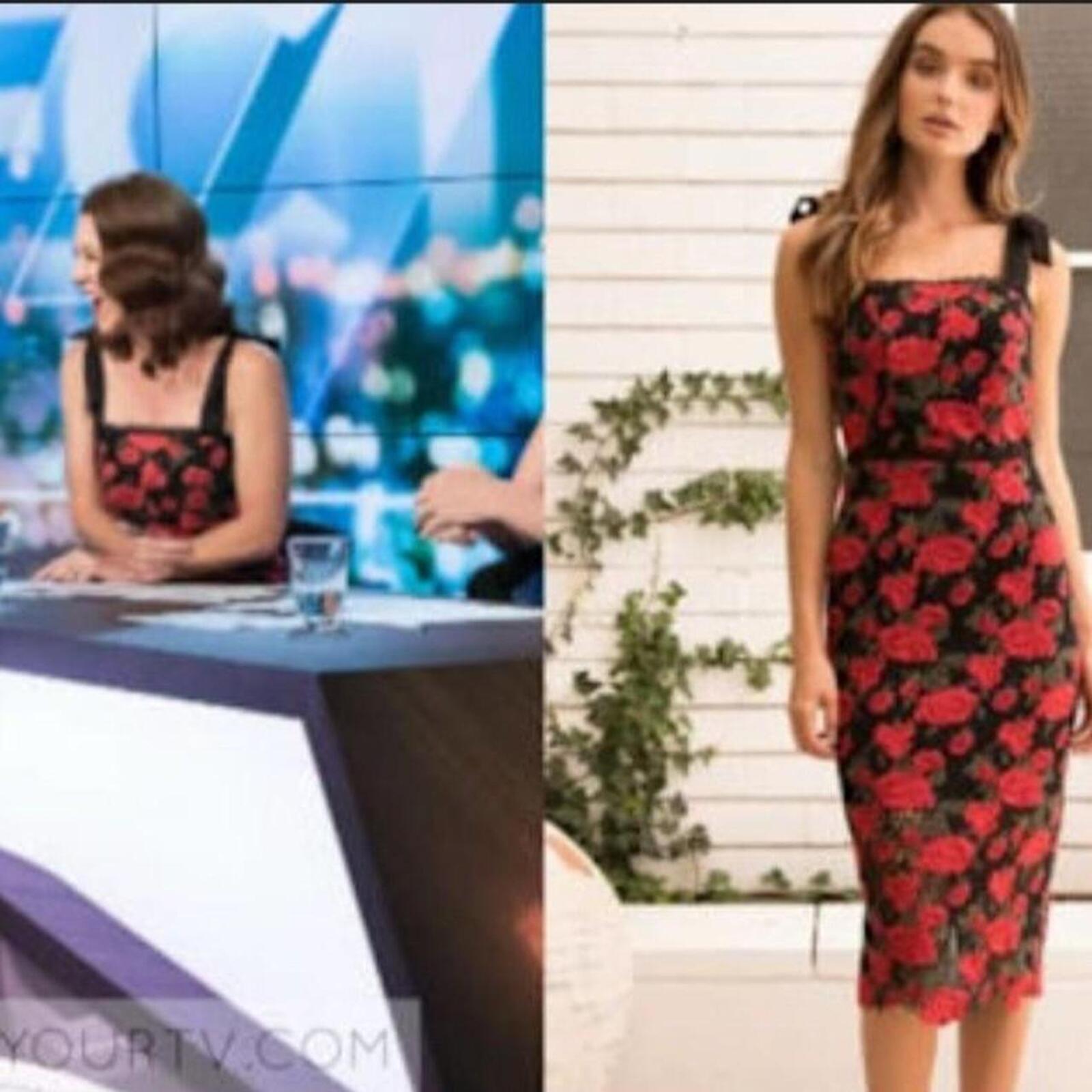 Rodeo Show rose red midi dress