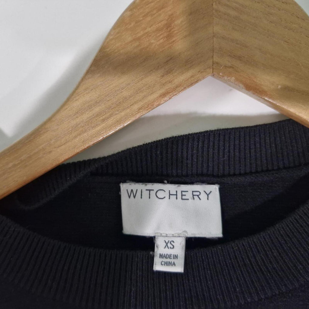 Witchery Round Neck Black Jumper XS