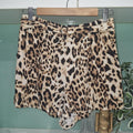 Bardot Linen Blend Leopard Print Shorts With A Belt 10