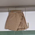 Billy J tan wrap skort