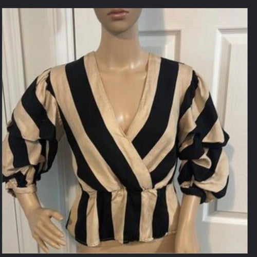Bardot Stripe Crop Top 10