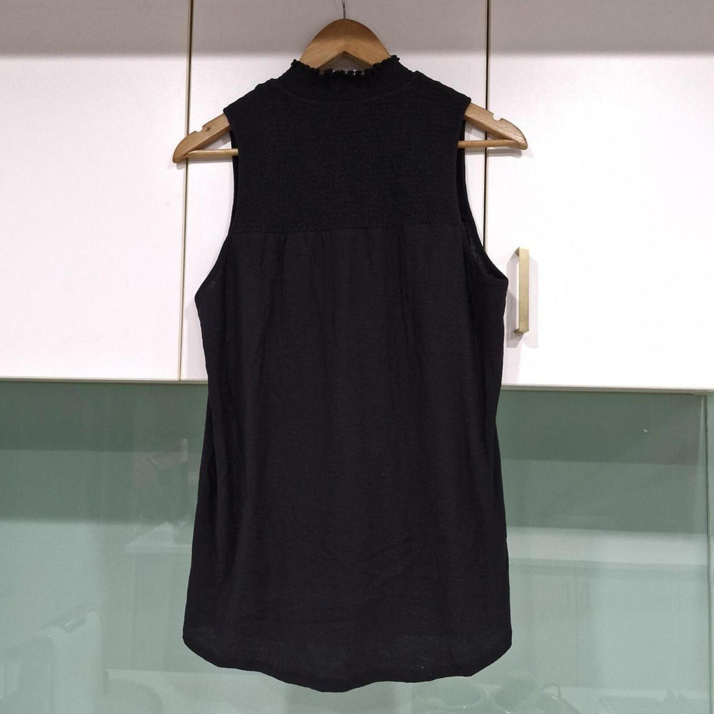 Decjuba Cotton Top With Gold Buttons L