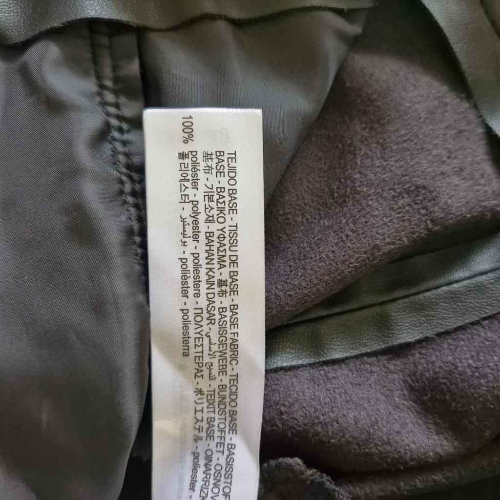 Black Zara pleather trousers