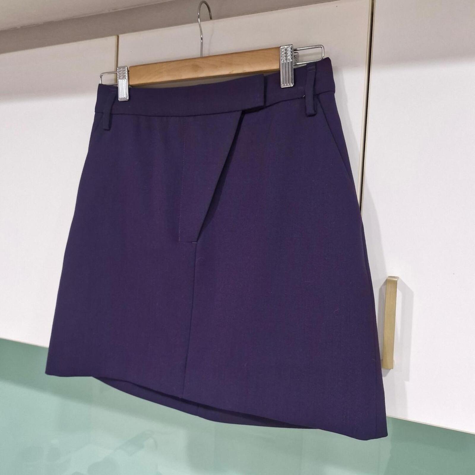 Country Road purple/navy wool skirt