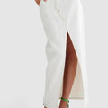Lioness white denim skirt