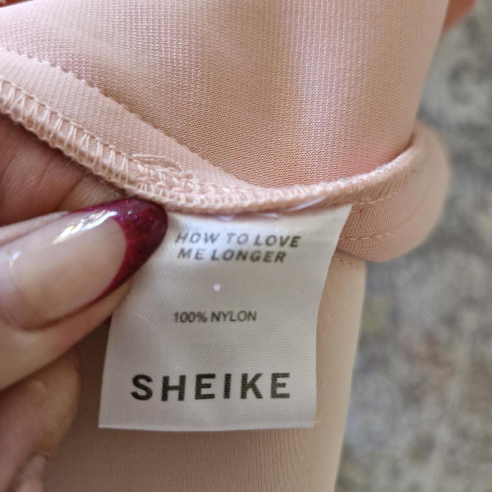 Sheike Pale Pink midi dress with cut-out detail 6
