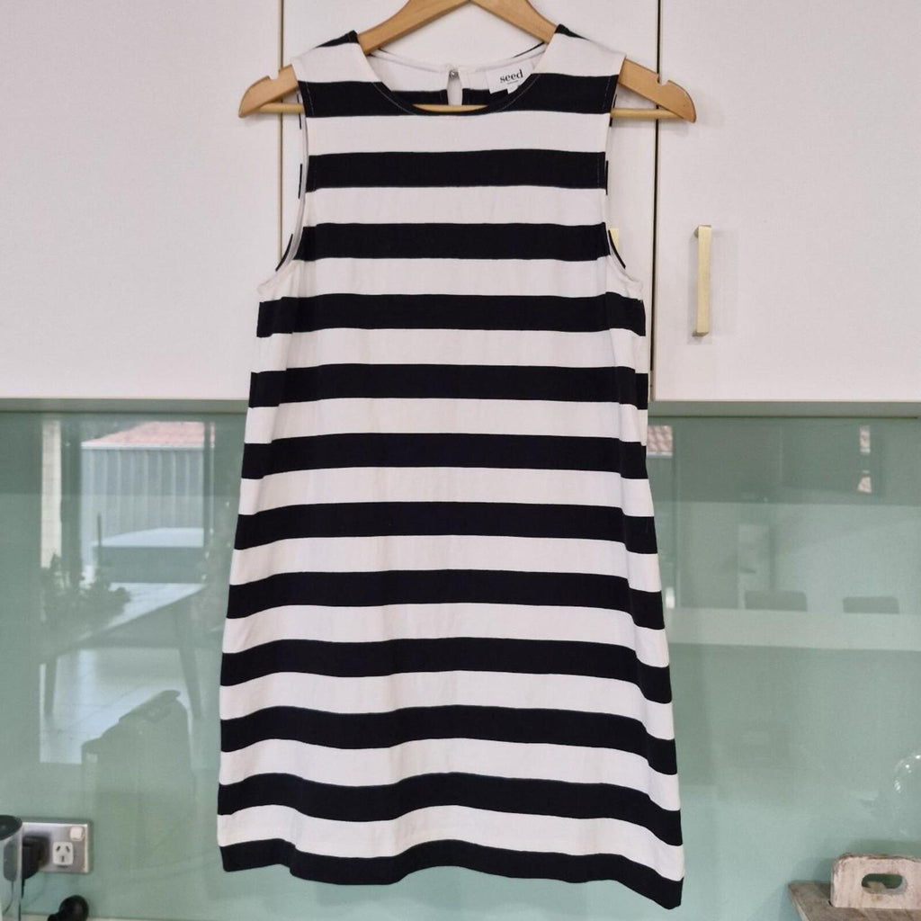 Seed Heritage Black and white striped dress