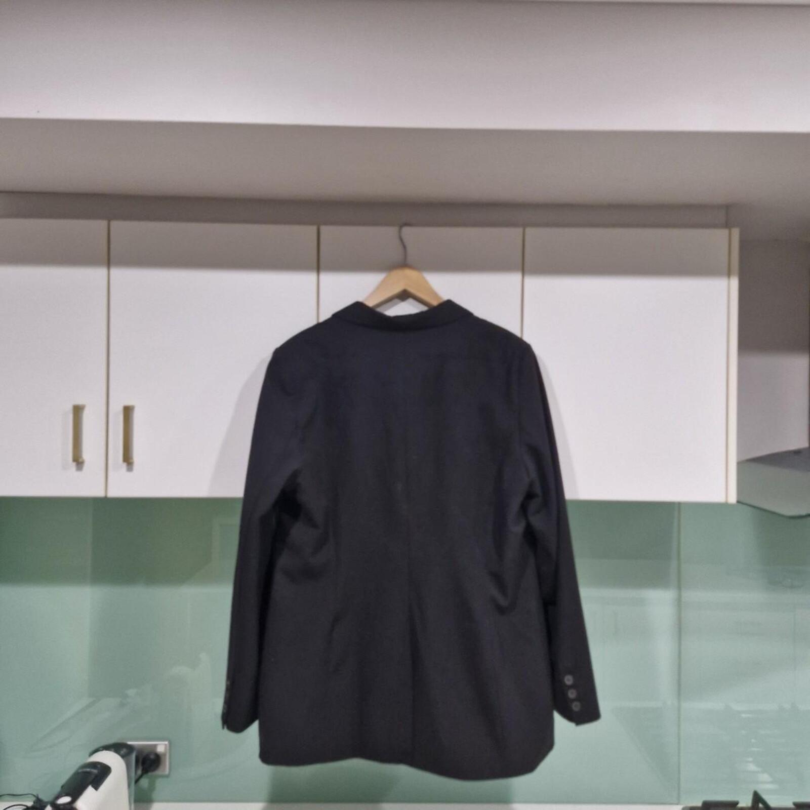 Black DKNY oversized double breasted blazer