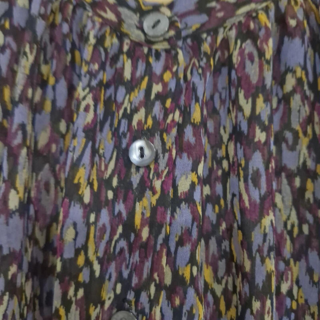 Decjuba purple and multi-coloured floral print blouse