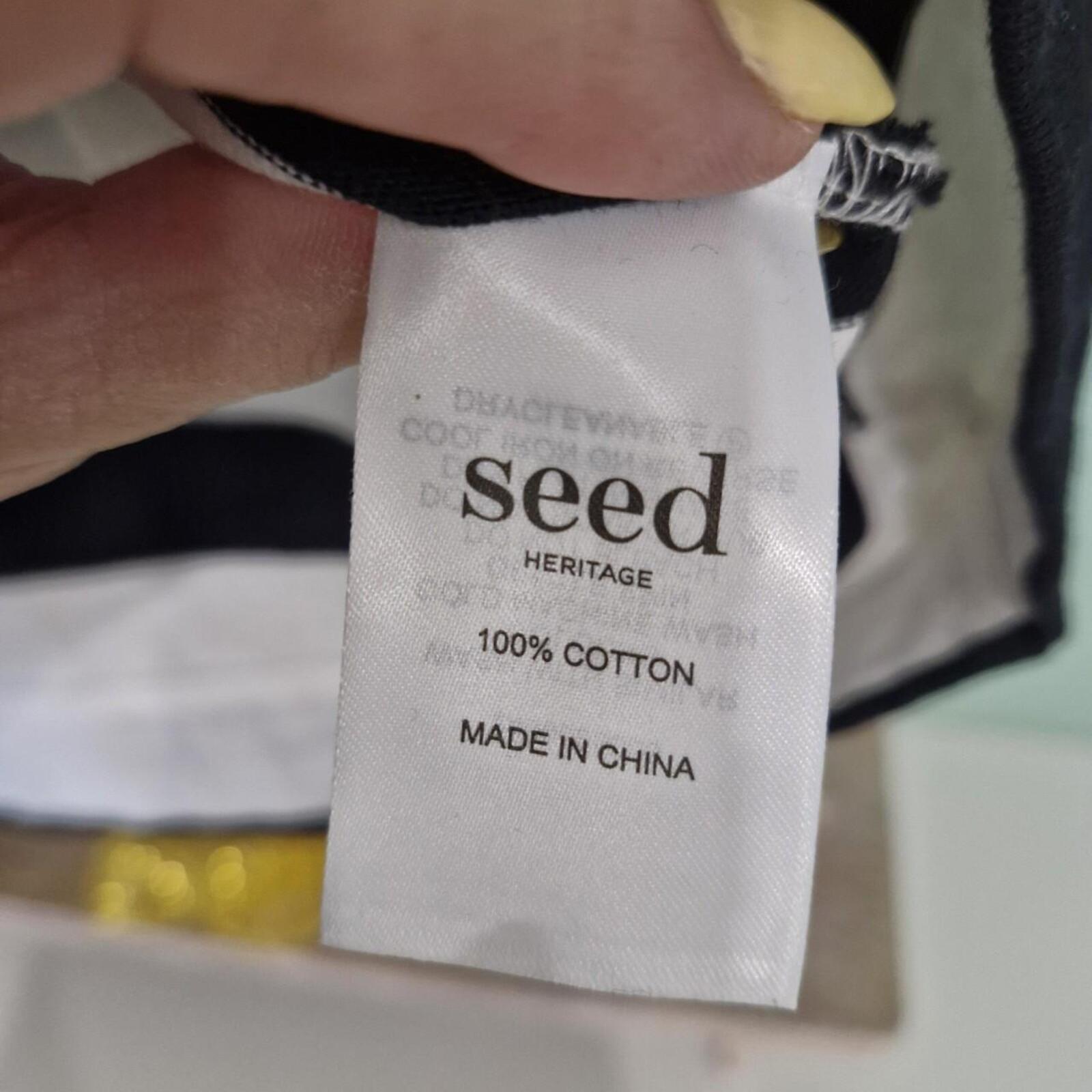 Seed Heritage Black and white striped dress