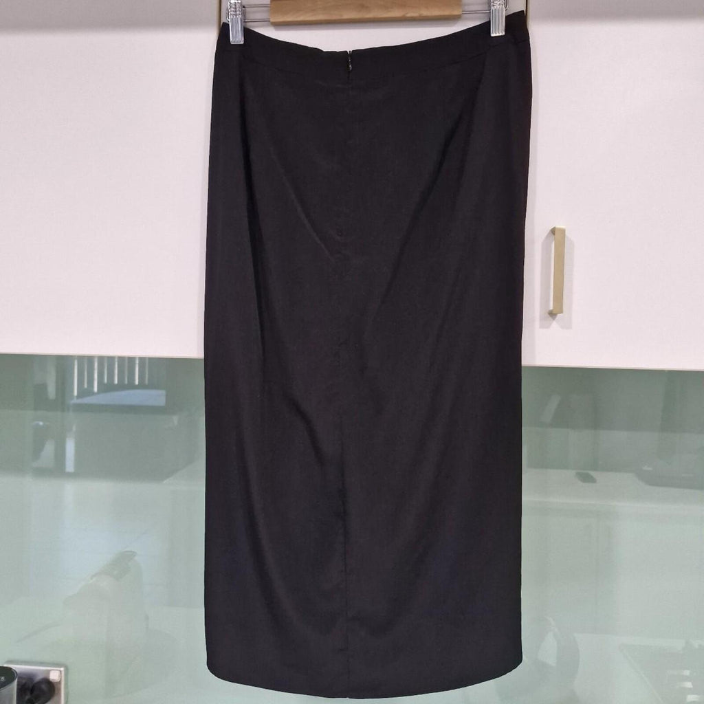 Sheike Draped Front Midi Skirt