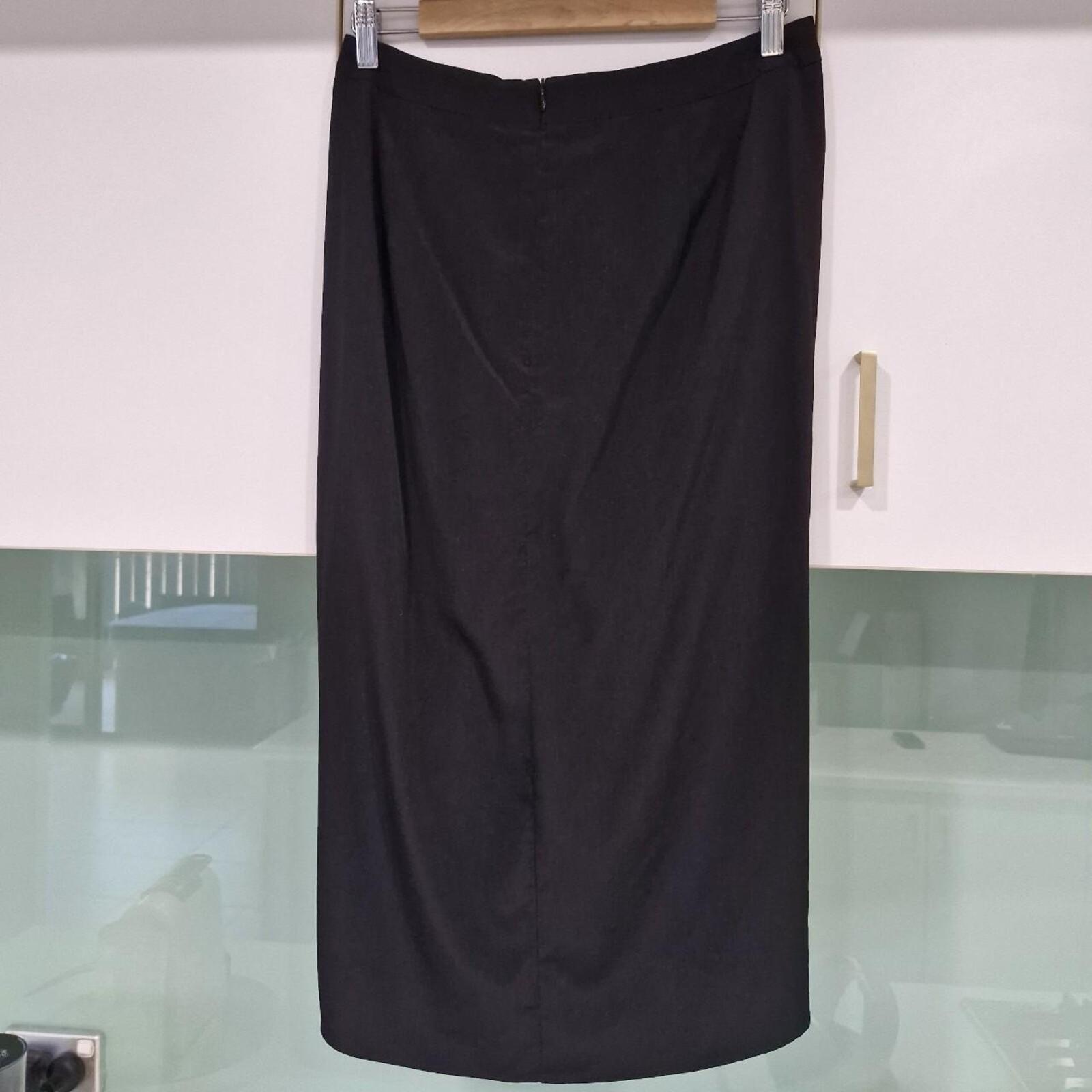 Sheike Draped Front Midi Skirt