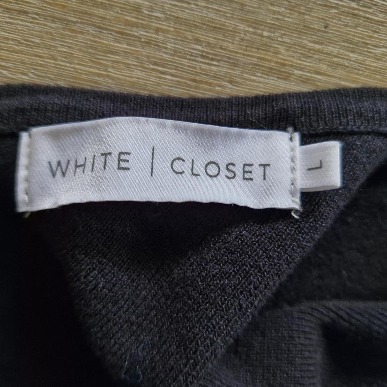 WHITE CLOSET One Shoulder Dress L