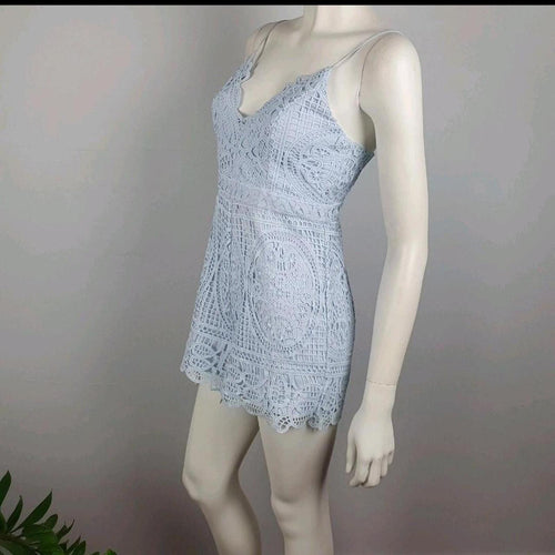 Bardot lace playsuit romper