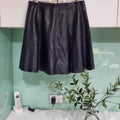 Alannah Hill Leather Skirt Navy size 8