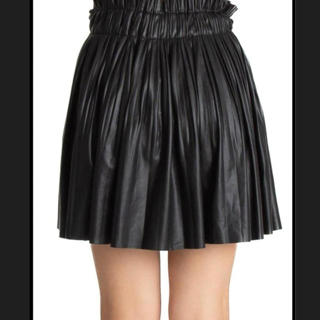 Zara black pleated skort
