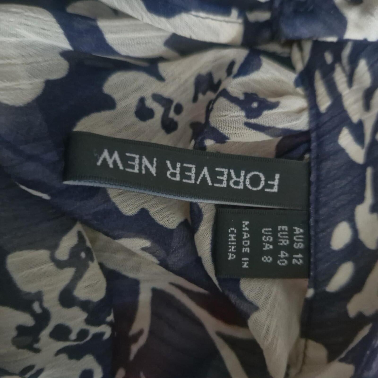 Forever New Rayne Navy floral top