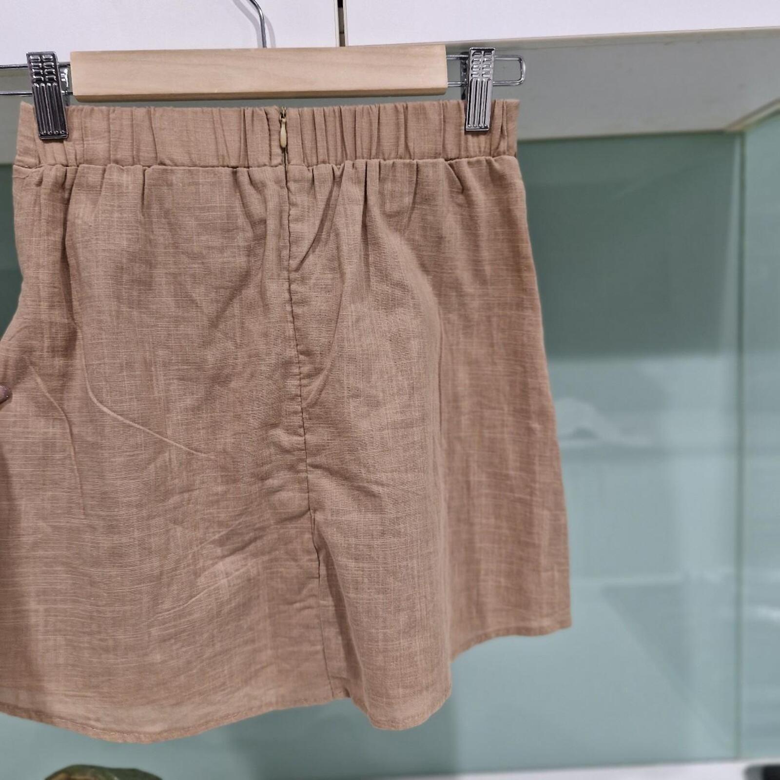 Billy J tan wrap skort