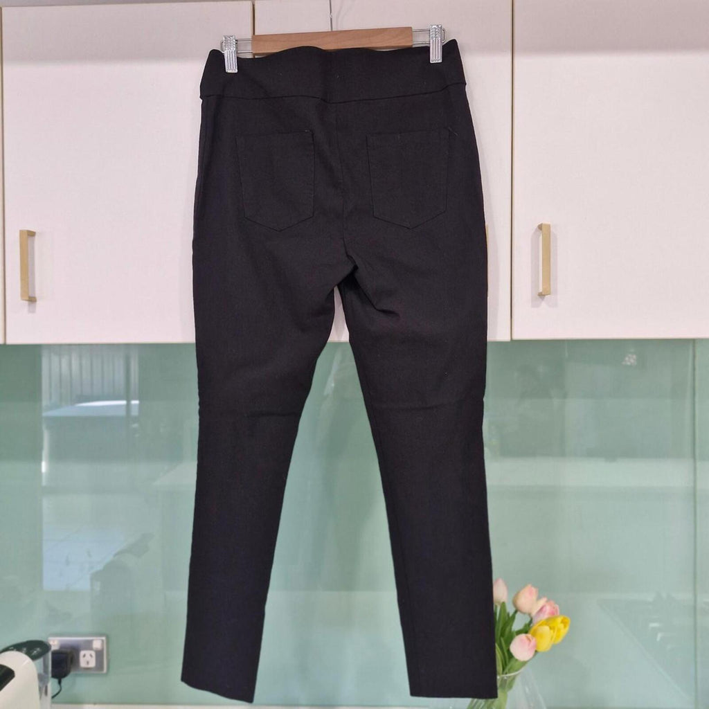 Decjuba black high-waisted trousers