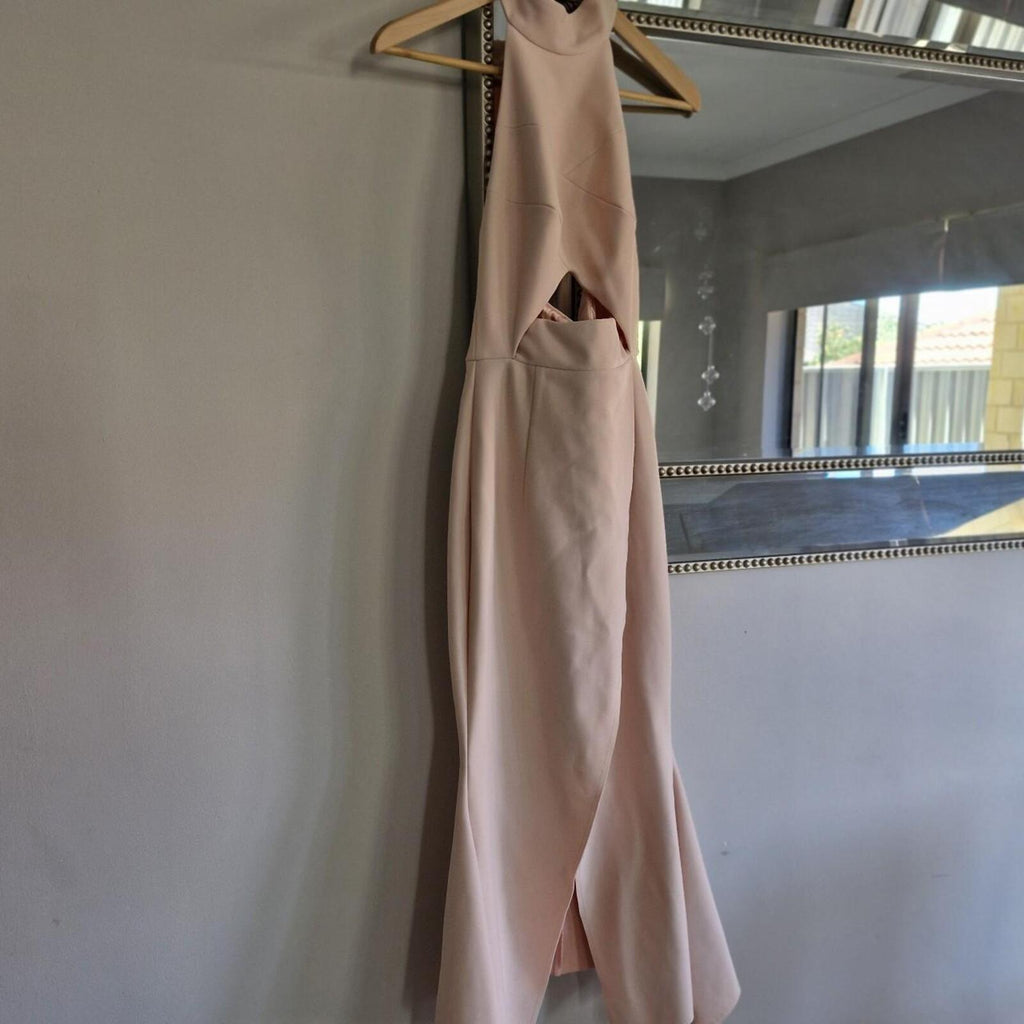 Sheike Pale Pink midi dress with cut-out detail 6