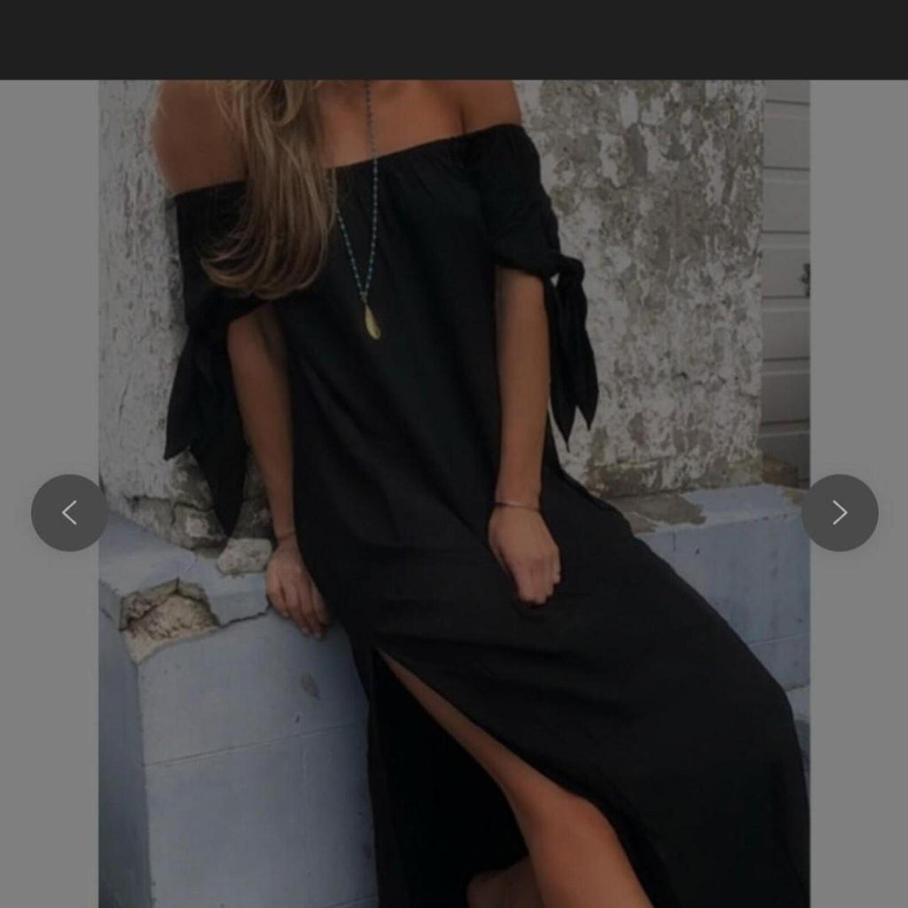SNDYS Off Shoulder Maxi Dress 12