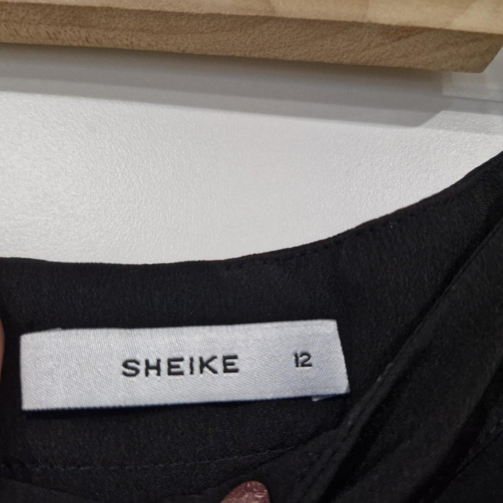 Sheike Draped Front Midi Skirt