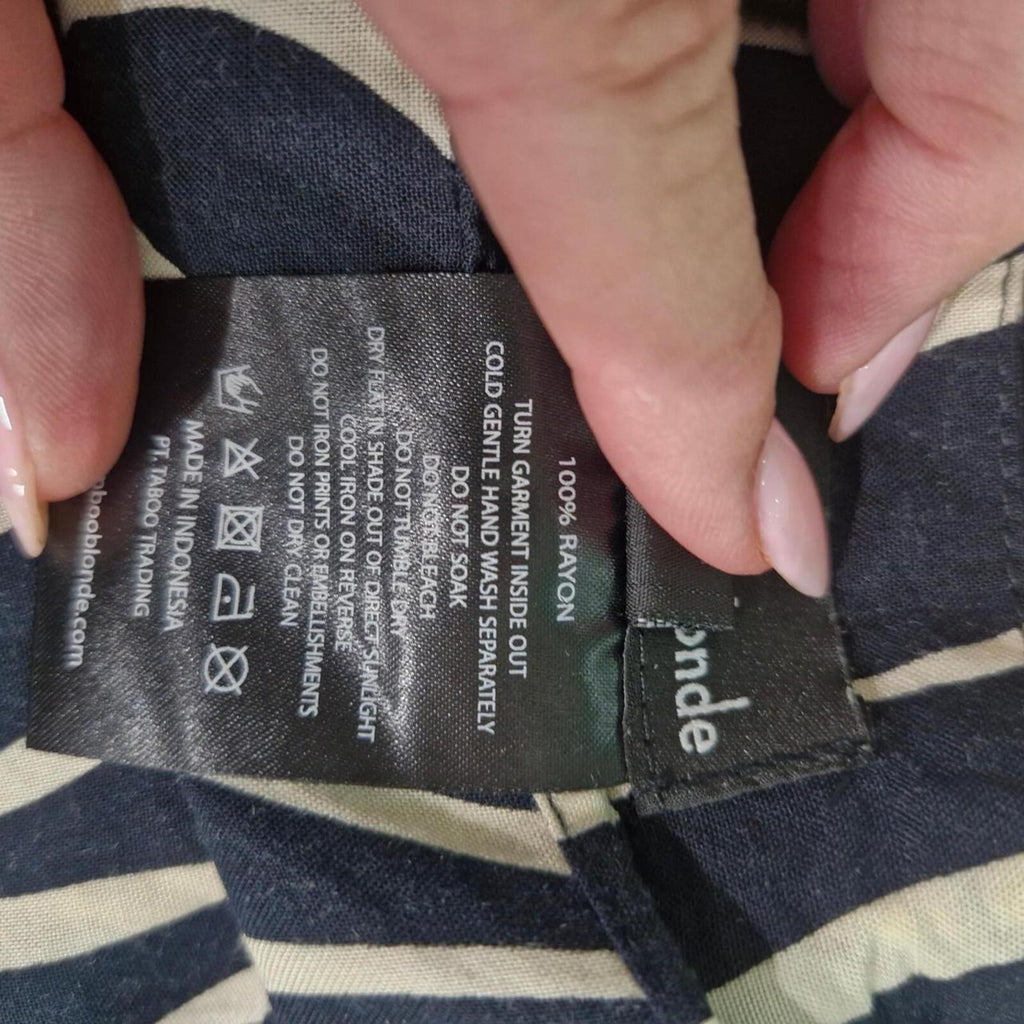 Bamboo Blonde Zebra Patterned Skirt 12