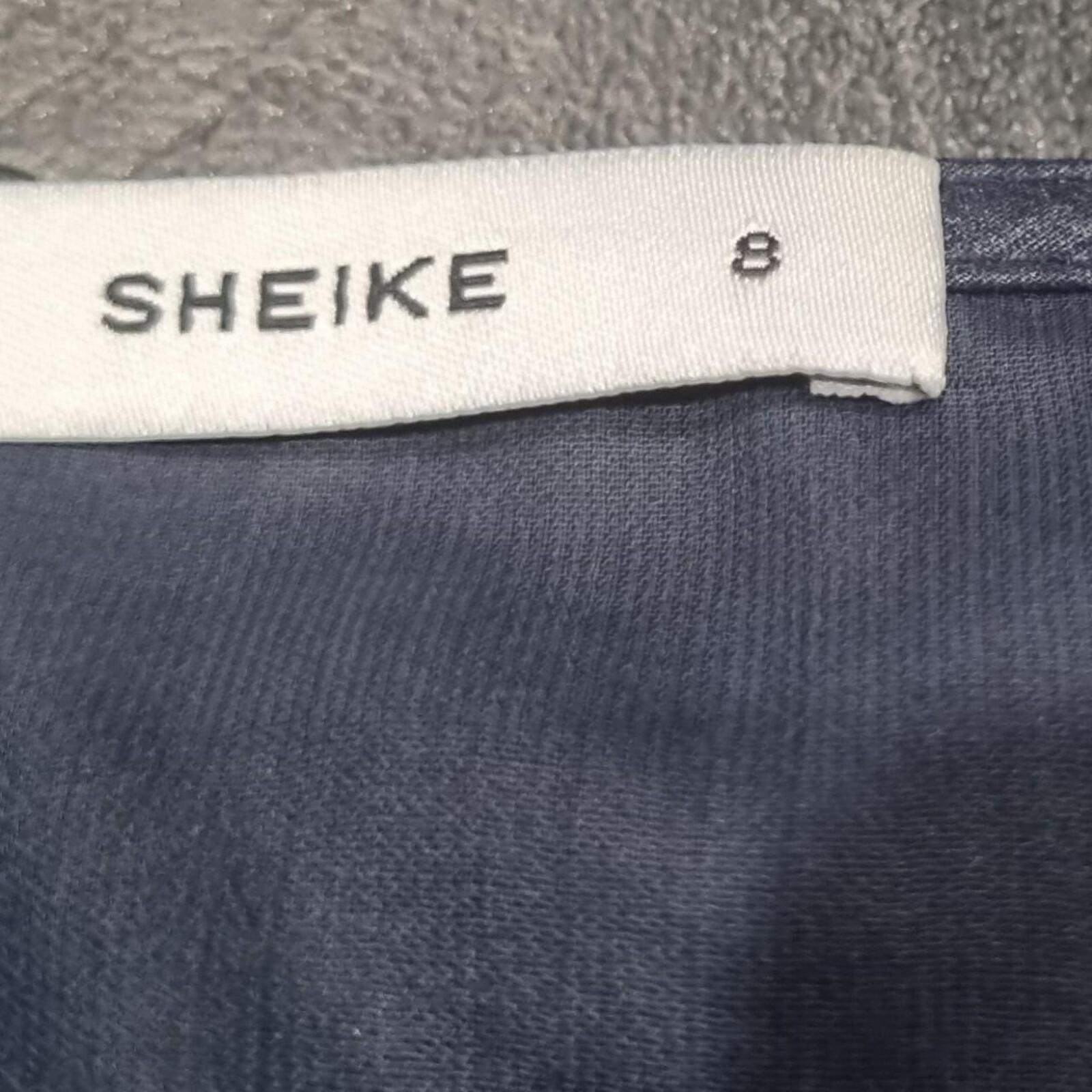 Sheike Metallic Navy Blue Long Dress 8