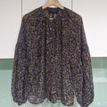 Decjuba purple and multi-coloured floral print blouse