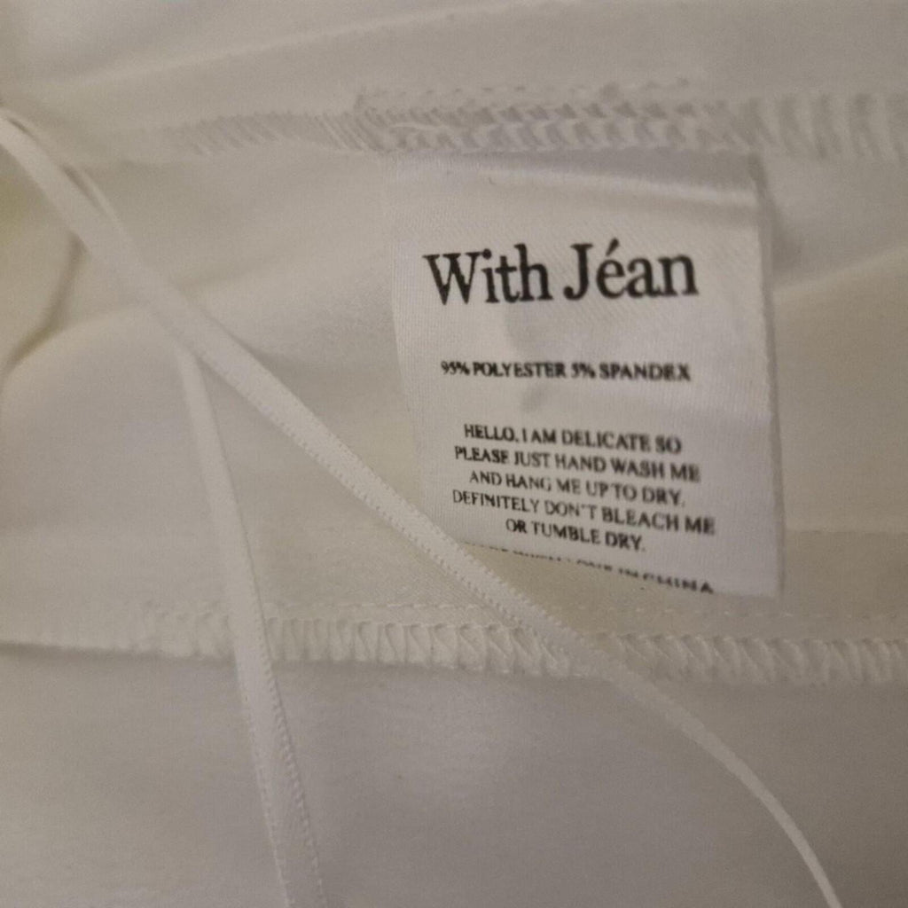 With Jean White Corset Size M