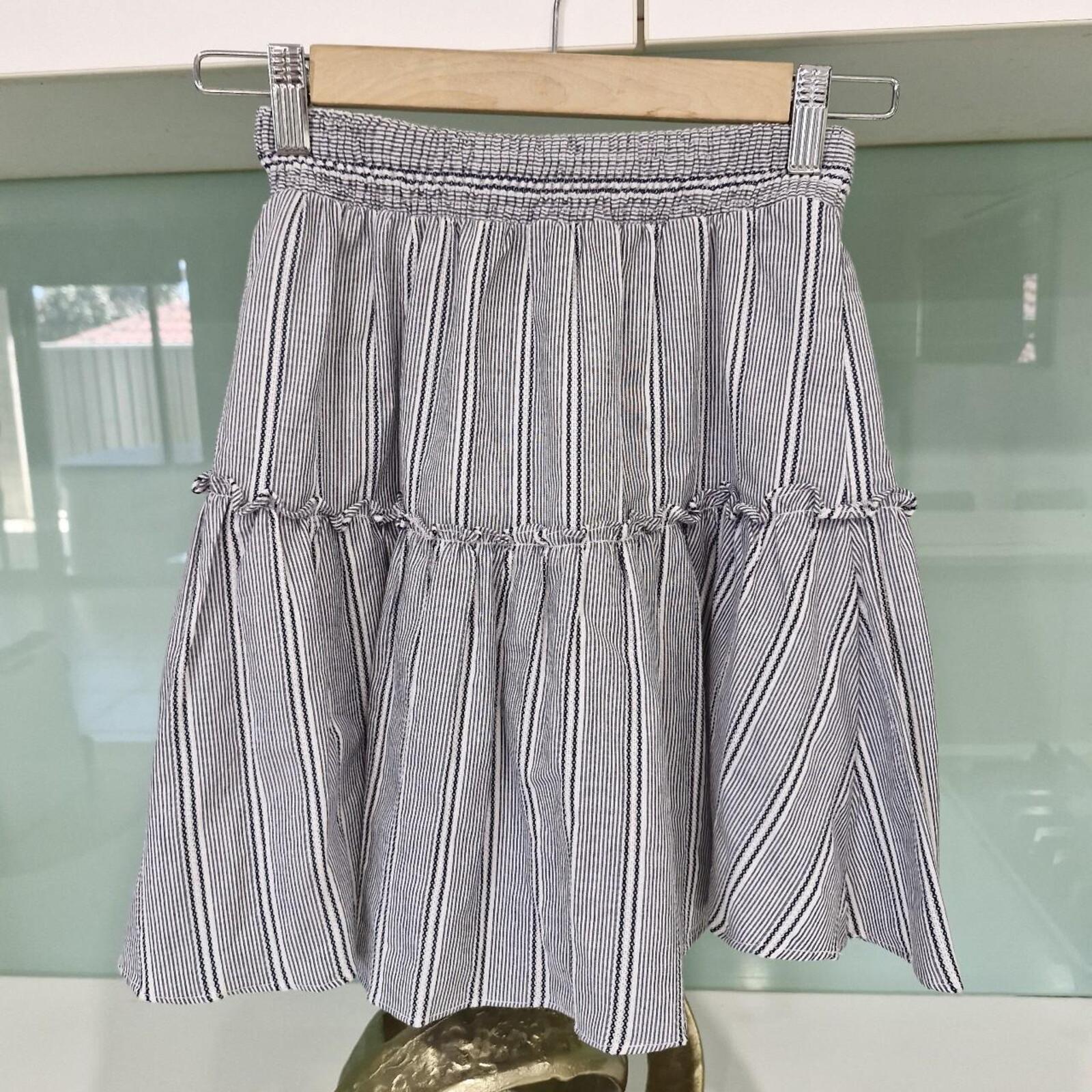 KOOKAÏ blue and white striped mini skirt 8