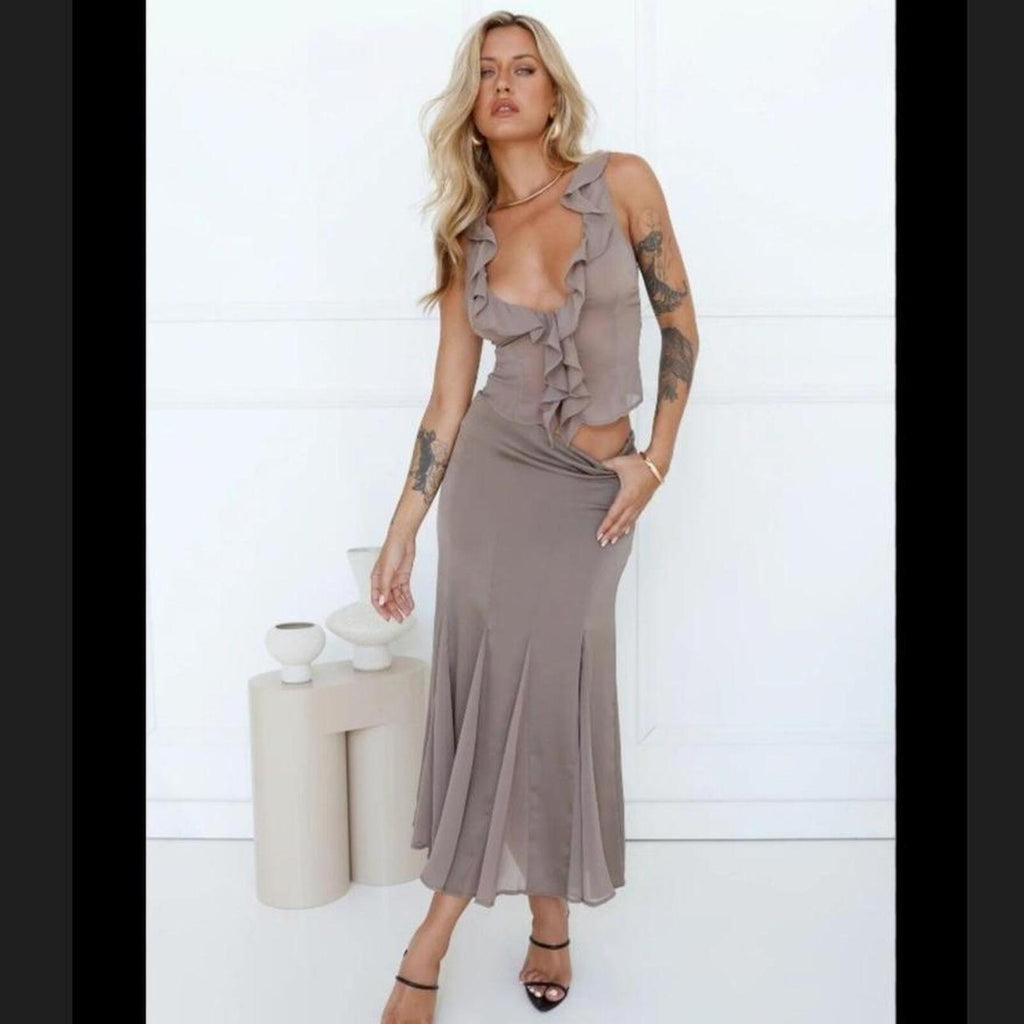 Lioness Rose maxi skirt