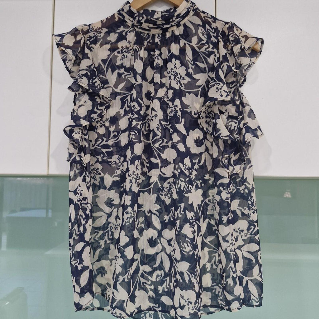 Forever New Rayne Navy floral top