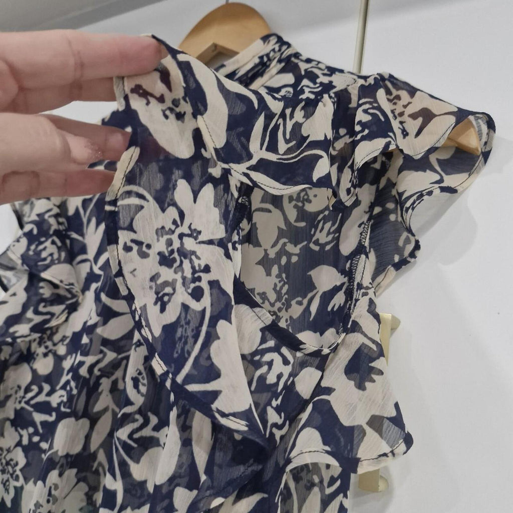 Forever New Rayne Navy floral top