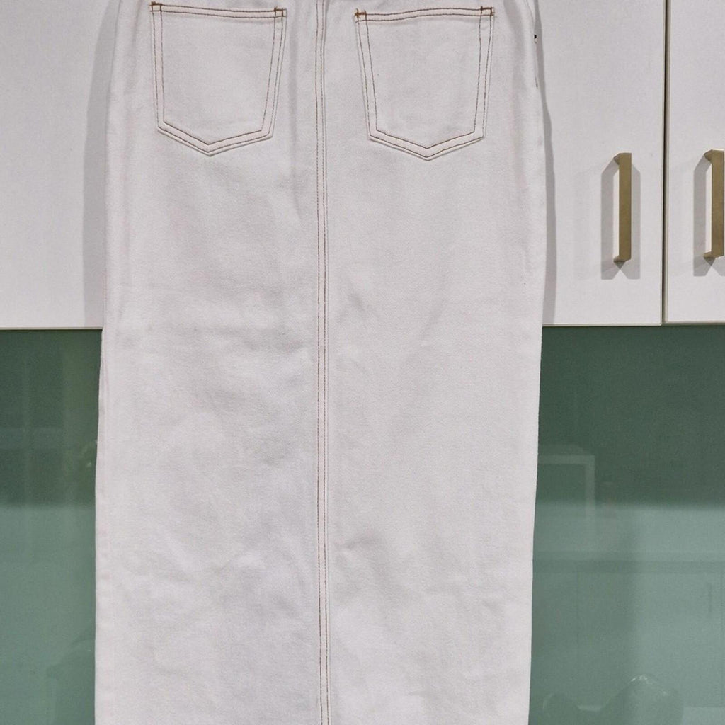 Lioness white denim skirt