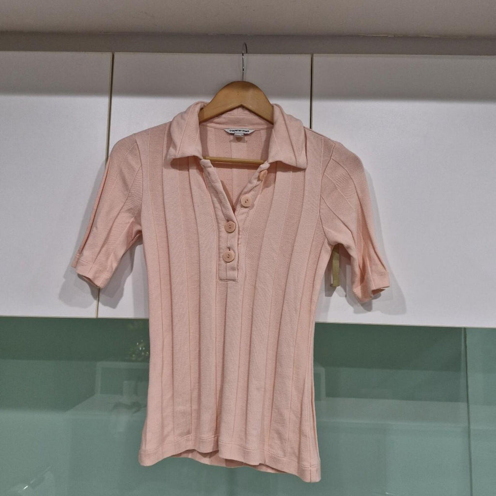 Country Road peach collared top