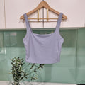 Kookai Pale Blue Ribbed Crop Top size 40-42