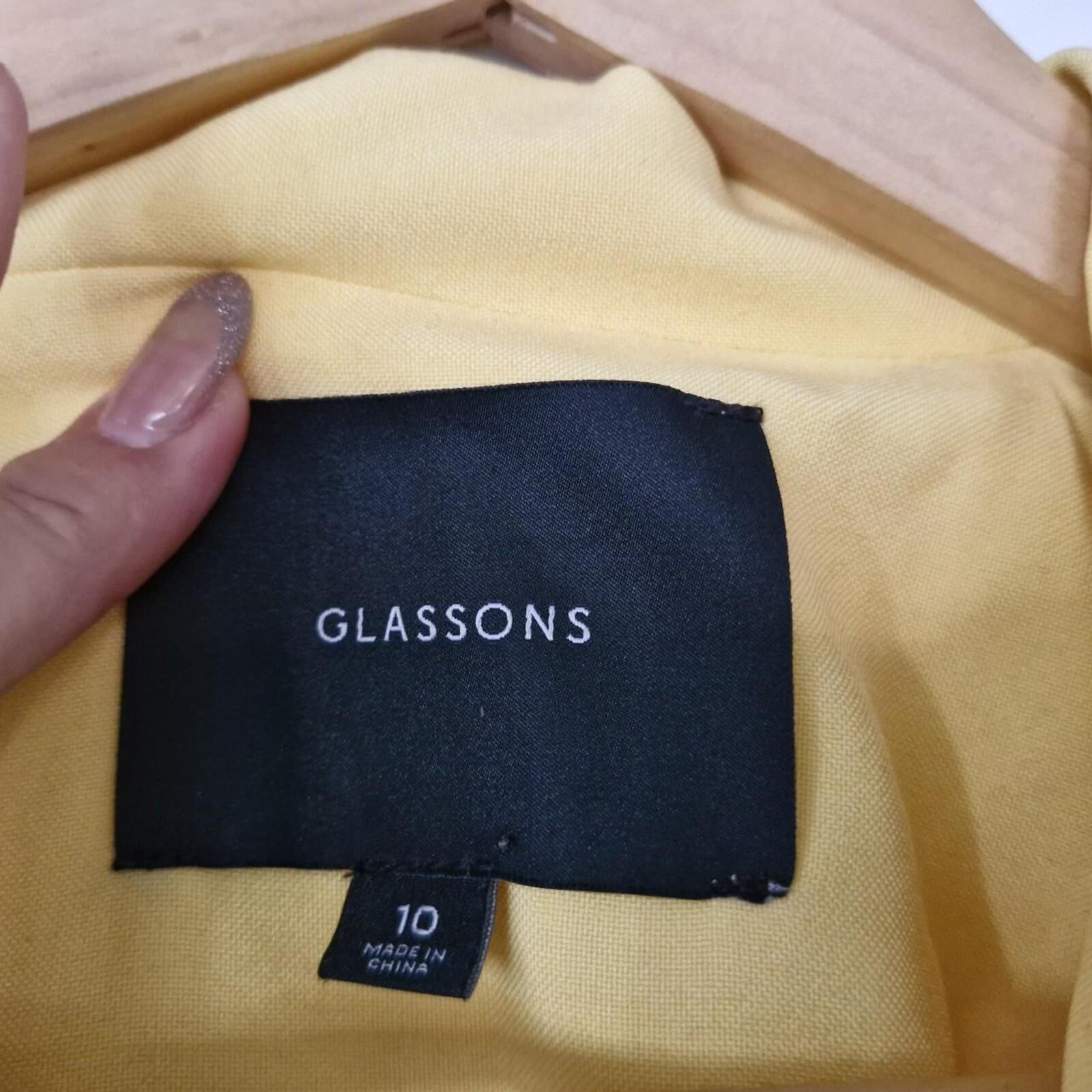 Yellow Glassons 3 Button Blazer