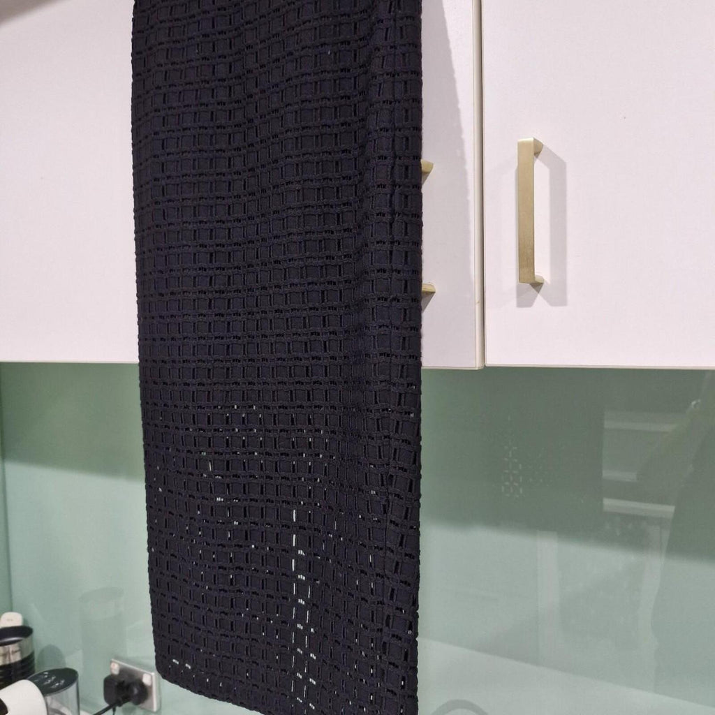 Bardot black crochet midi skirt