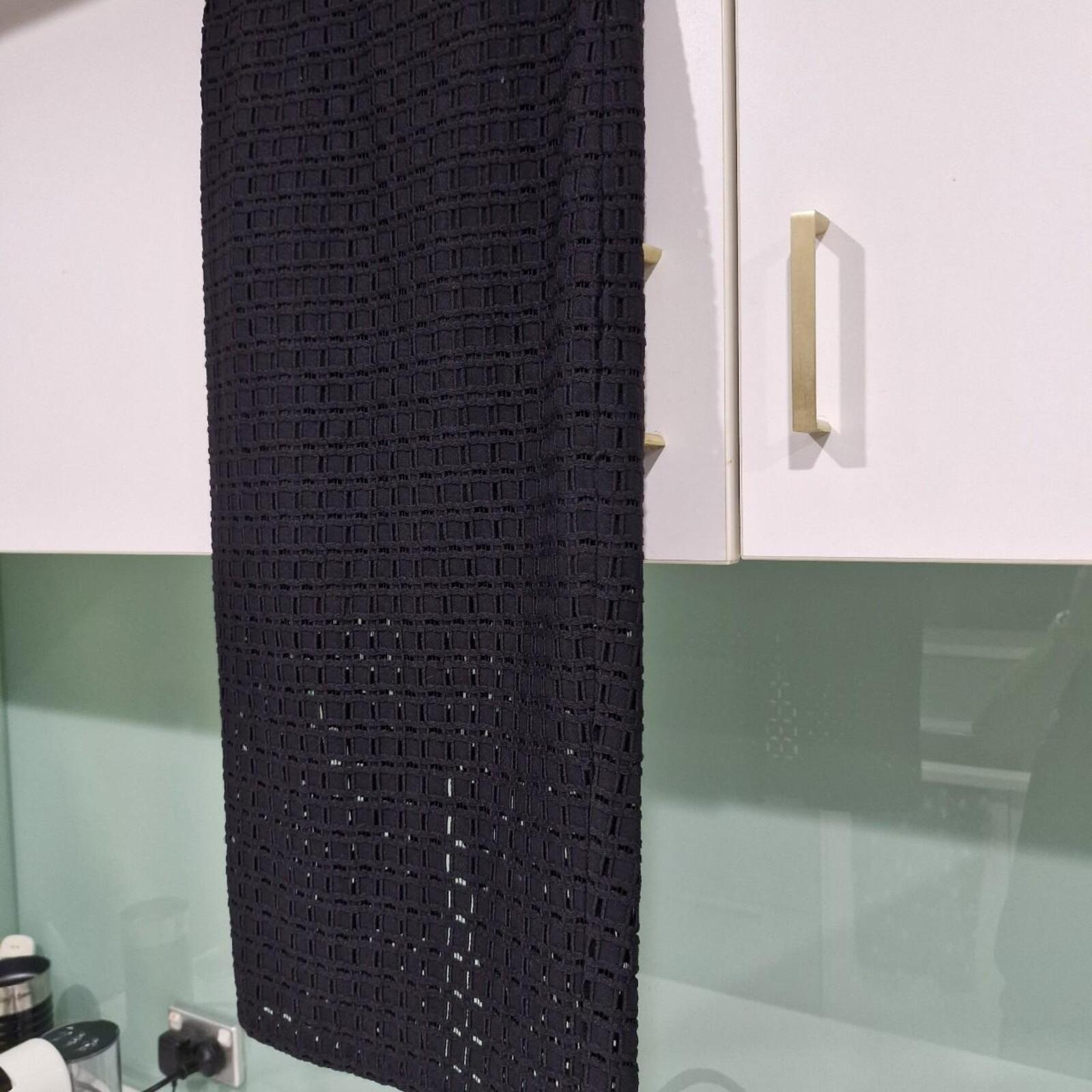 Bardot black crochet midi skirt