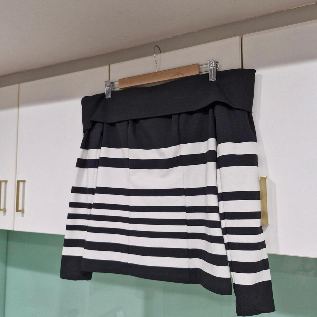 Kookai Striped Off Shoulder Top 10