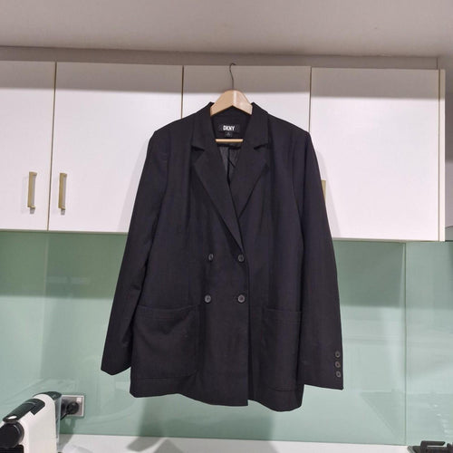 Black DKNY oversized double breasted blazer