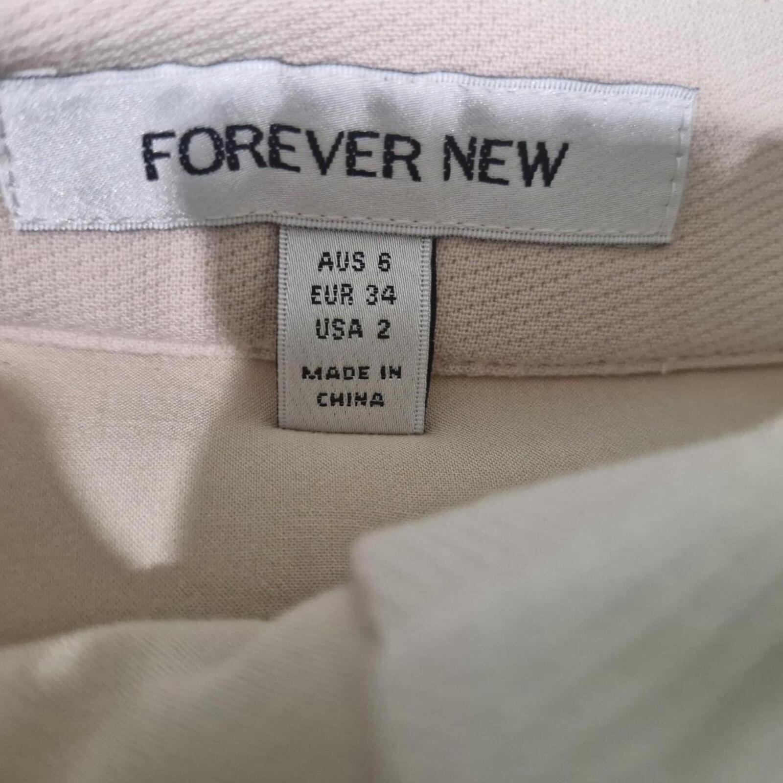 Forever New Beige wool blend mini skirt 6