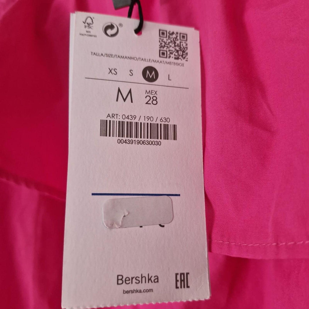 Pink Bershka off the shoulder dress M