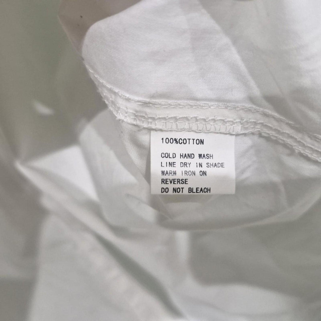 Charcoal Oversized Off  White Shirt