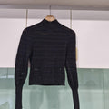 Sheike Cropped High Neck Knit