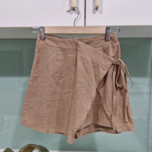 Billy J tan wrap skort
